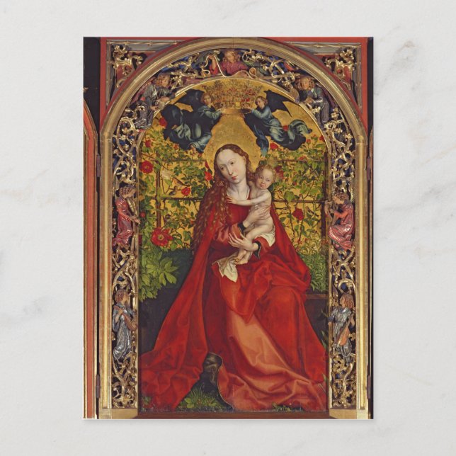 Madonna von der Rose Bower, 1473 Postkarte (Vorderseite)