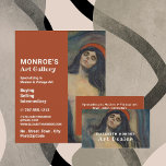 Madonna von Edvard Munch, Kunsthändler, Galerie Flyer<br><div class="desc">Madonna von Edvard Munch, Art Dealer, Galerie Werbung Flyer von der Business Card Store.</div>