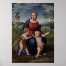 Madonna von Goldfinch von Raphael - Poster