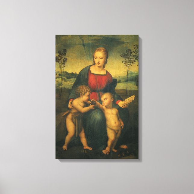 Madonna von Goldfinch von Raphael Sanzio Leinwanddruck (Vorderseite)