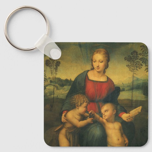 Madonna von Goldfinch von Raphael Sanzio Schlüsselanhänger (Vorderseite)