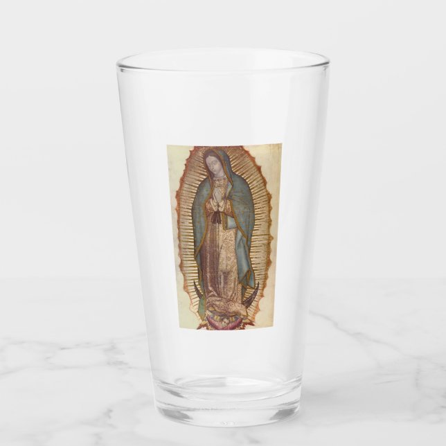 Madonna von Guadalupe (Nuestra Señora) (Virgen) Glas (Vorderseite)