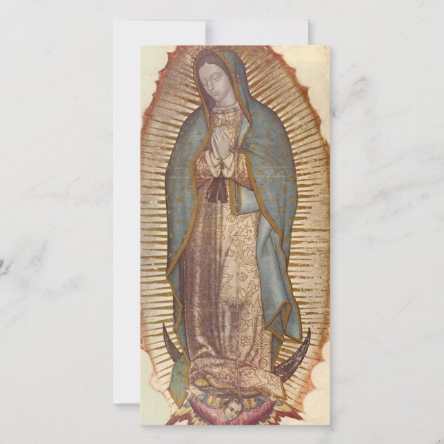 Madonna von Guadalupe (Nuestra Señora) (Virgen) Karte (Vorderseite)