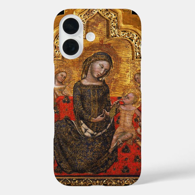 MADONNA VON HUMILITY by Vitale Da Bologna iPhone 16 Hülle (Rückseite)