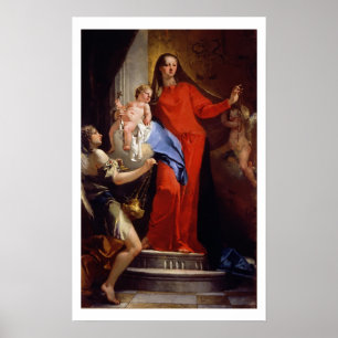 Madonna von Rosary (Öl auf Leinwand) Poster