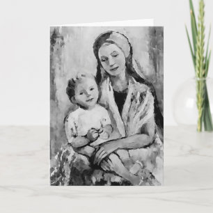Madonna with Child - Carte de voeux chrétienne