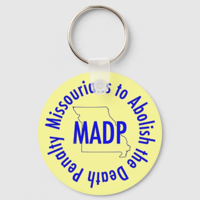 MADP-Schlüsselanhänger, gelb Schlüsselanhänger (Vorderseite)
