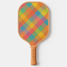 Madras Breeze - Diagonal Kariert Pickleball Paddle