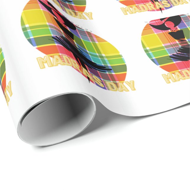 Madras Day Geschenkpapier (Rolleneckpunkt)