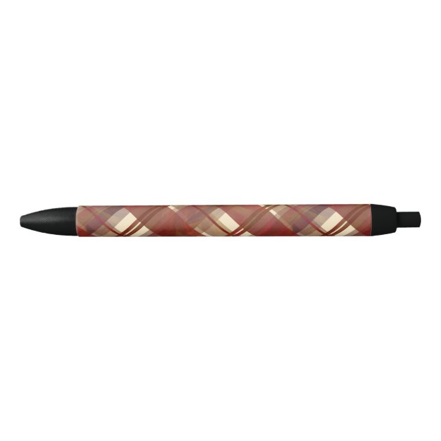 Madras Kariert Fall Red Kugelschreiber (Vorderseite)