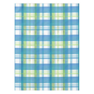 Madras Kariert Green und Blue Tischdecke
