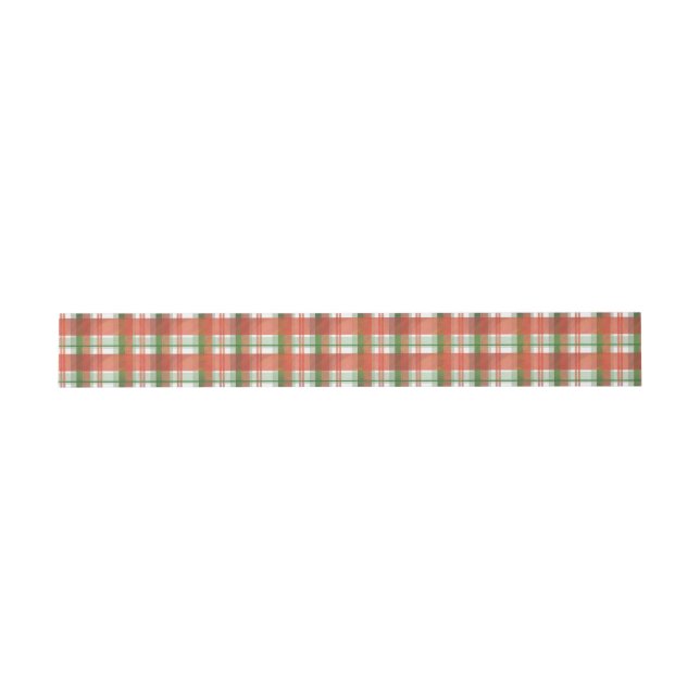 Madras Karierte Weihnachten Einladungsbanderole (Flach)