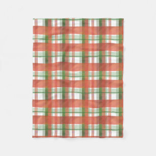 Madras Karierte Weihnachten Fleecedecke