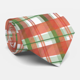 Madras Karierte Weihnachten Krawatte