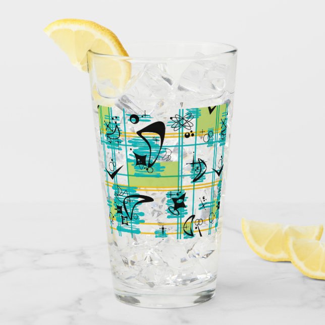 Madras Mitte des Jahrhunderts Glas (Vorderseite Ice)