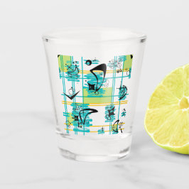 Madras Mitte des Jahrhunderts Schnapsglas