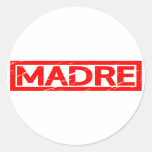 Madre Briefmarke Runder Aufkleber