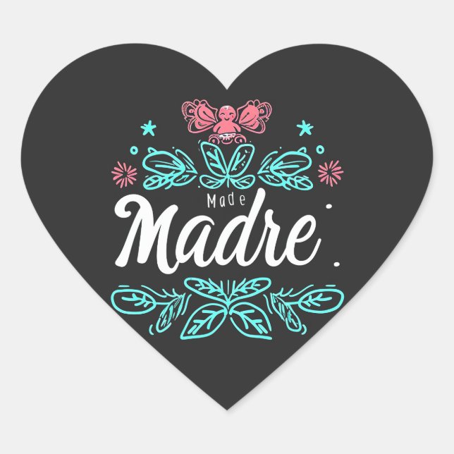 Madre Herz-Aufkleber (Vorderseite)