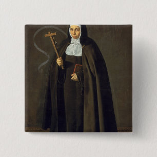 Madre Maria Jeronima de la Fuente, 1620 Button