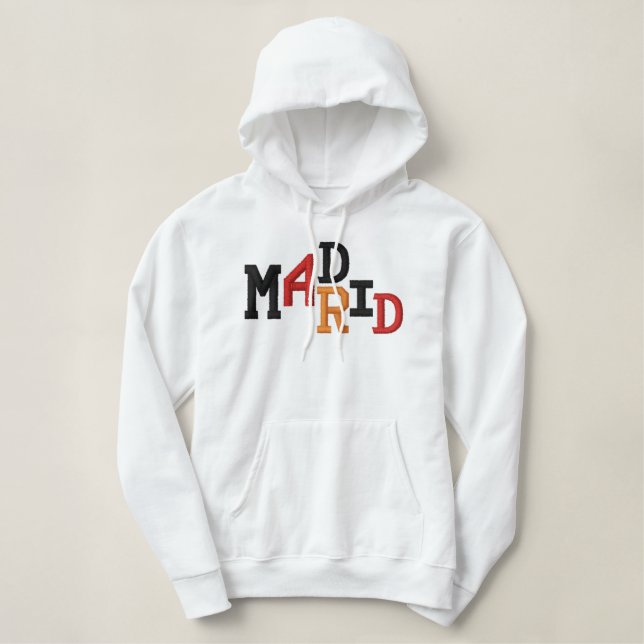 Madrid 1 gesticktes Shirt (Design vorne)