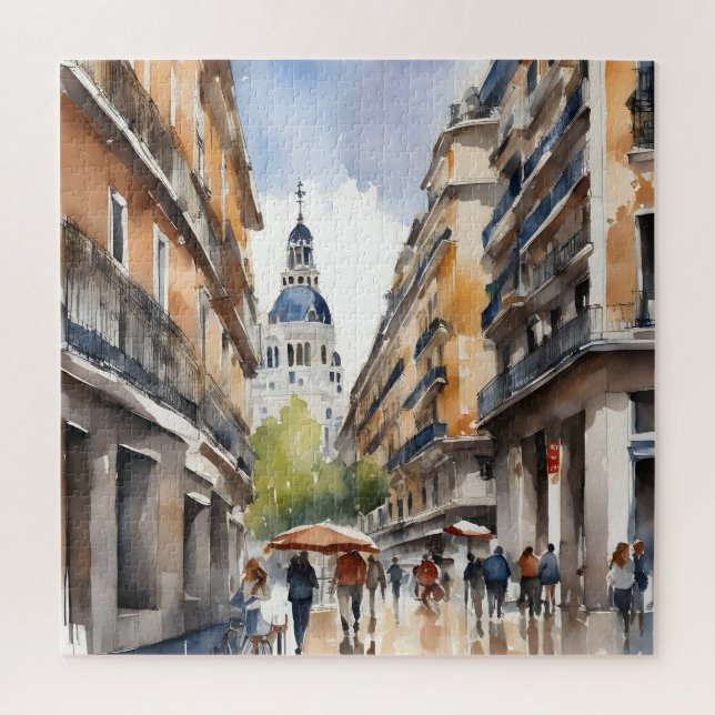 Madrid Aquarellkunst (Vertikal)