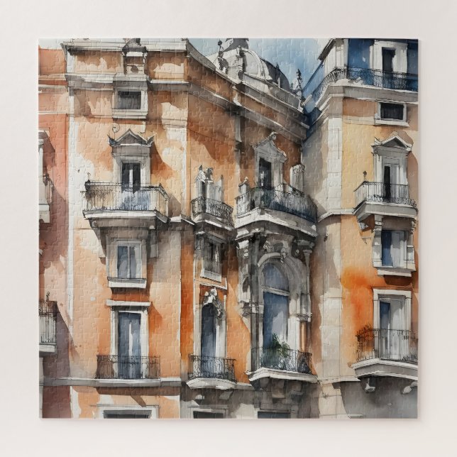 Madrid Aquarellkunst (Vertikal)
