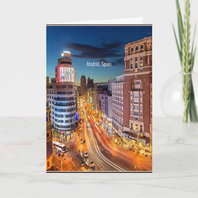 Madrid, Espagne Carte photo pittoresque (Devant)