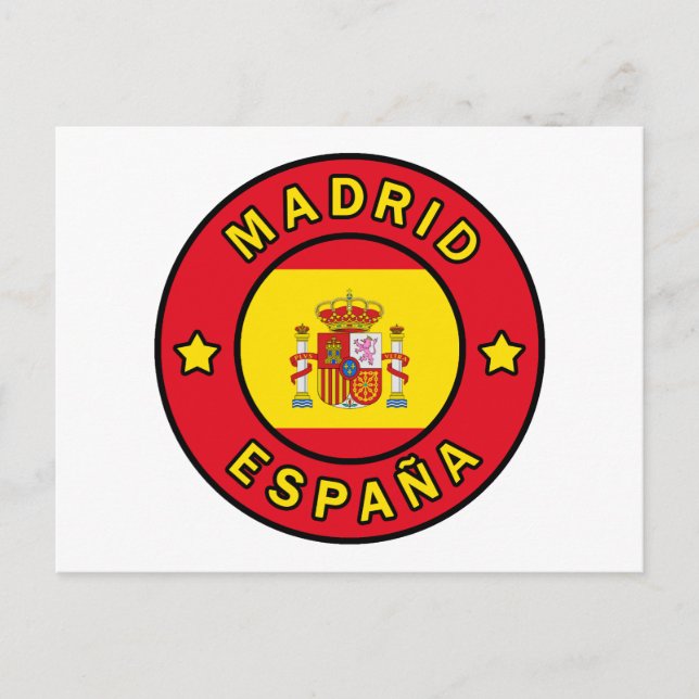 Madrid España Postkarte (Vorderseite)