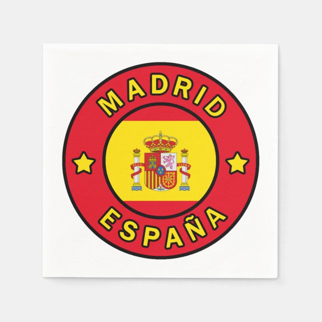 Madrid España Serviette (Vorderseite)