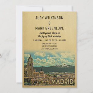 Madrid Faire-part de mariage Espagne