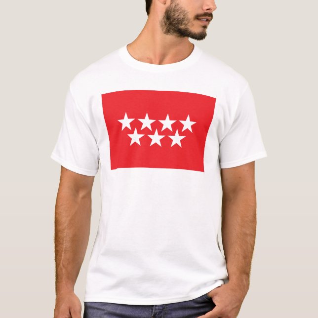 Madrid-Flaggen-T - Shirt (Vorderseite)