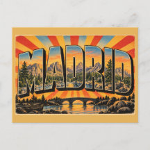 Madrid Guadarrama Kiefernwald Vintage Kunst