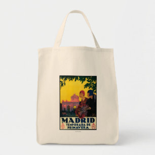Madrid im Frühjahr-Reise-fördernden Plakat Tragetasche