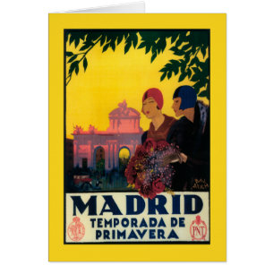 Madrid im Springtime Travel Promotion Poster