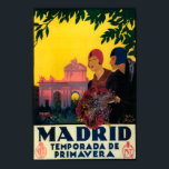 Madrid in Springtime Travel Promotional Poster<br><div class="desc">Madrid,  Spanien - Madrid in Springtime Travel Promotional Poster - Madrid,  Spanien wurde 1930 gegründet. Dieses Bild zeigt Szenen aus Madrid,  Spanien.</div>