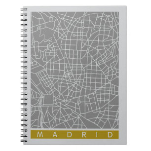 Madrid Karte Notizblock