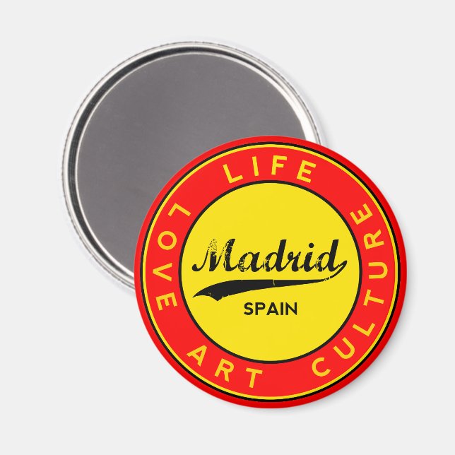 Madrid Magnet (Vorderseite/Rückseite)
