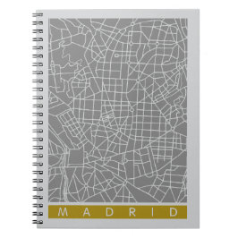 Madrid map notizblock