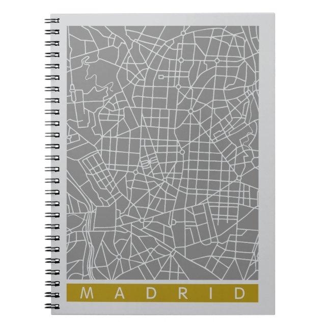 Madrid map notizblock (Vorderseite)