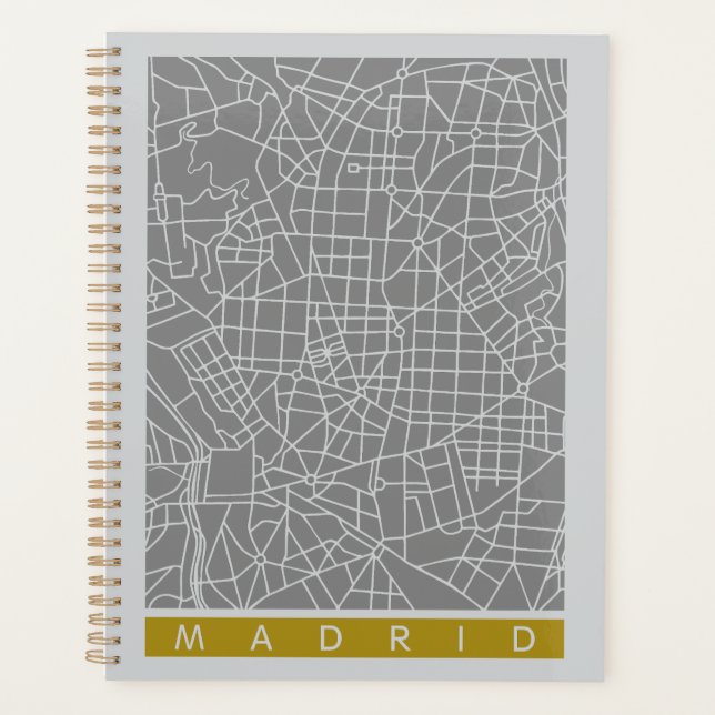 Madrid map planer (Vorderseite)