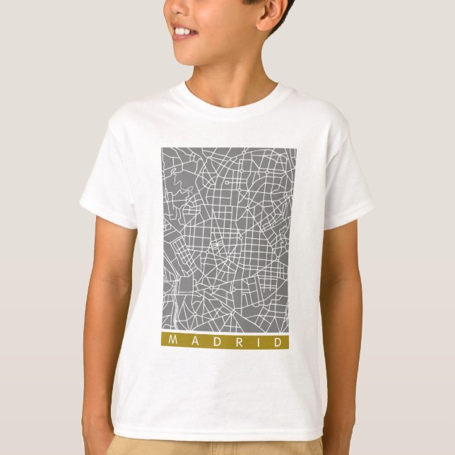 Madrid map T-Shirt (Vorderseite)