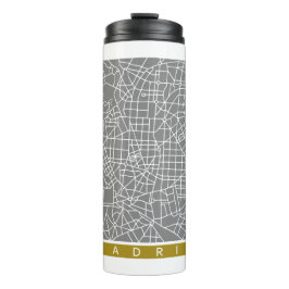 Madrid map thermosbecher