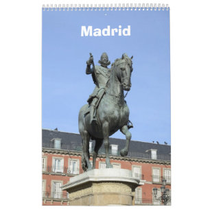 Madrid Mauer Kalender 12 Monate