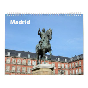 Madrid Mauer Kalender 12 Monate