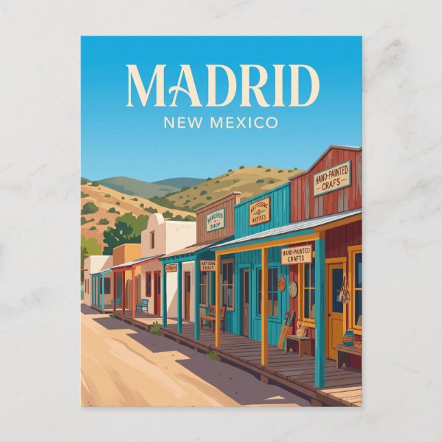 Madrid New Mexico Postkarte (Vorderseite)
