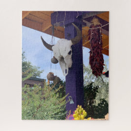 Madrid NM Bull Skull Red Chile ristra