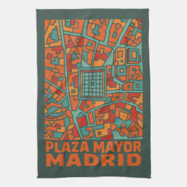 Madrid Plaza Mayor Geschirrtuch