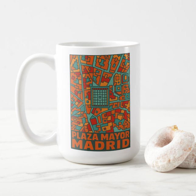 Madrid Plaza Mayor Kaffeetasse (Mit Donut)