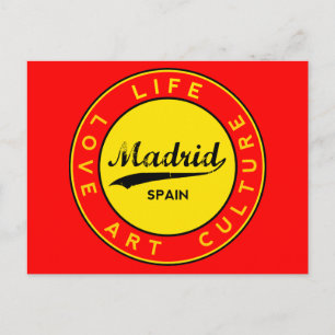 Madrid Postkarte