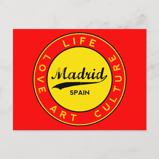 Madrid Postkarte (Vorderseite)